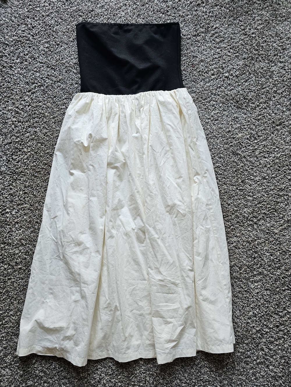 Paper Heart Black And White Strapless Dress Size M